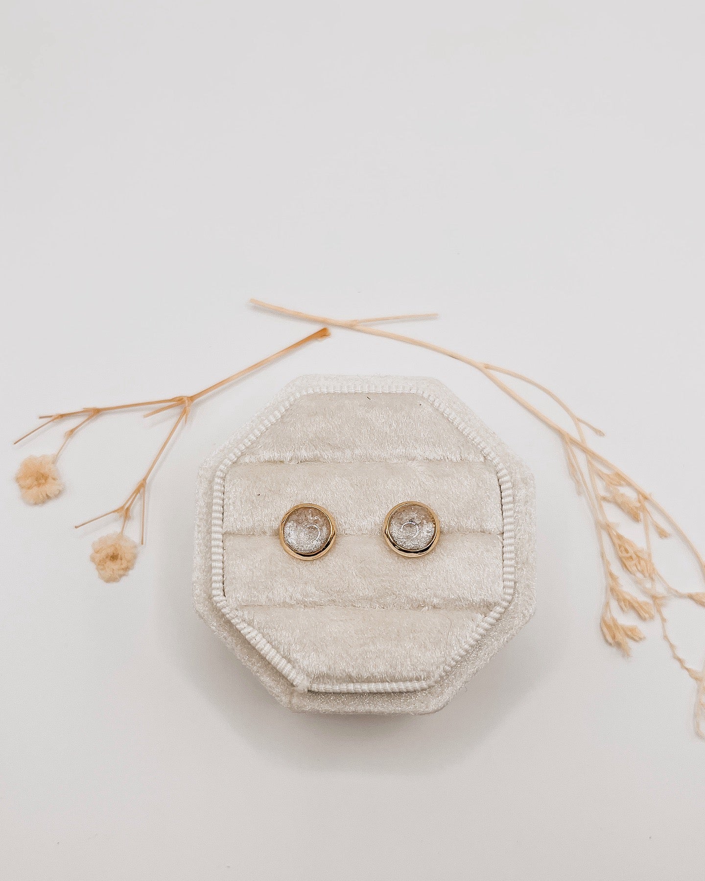 Round Stud Earrings
