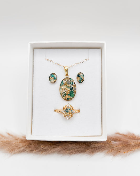 Large Oval Bezel Necklace