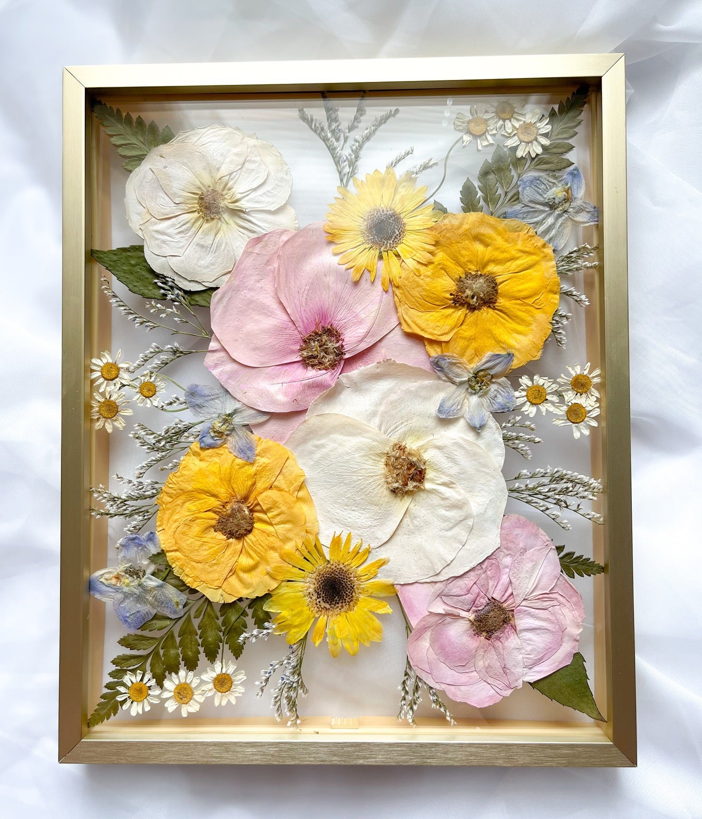 Gold Metal Pressed Frame