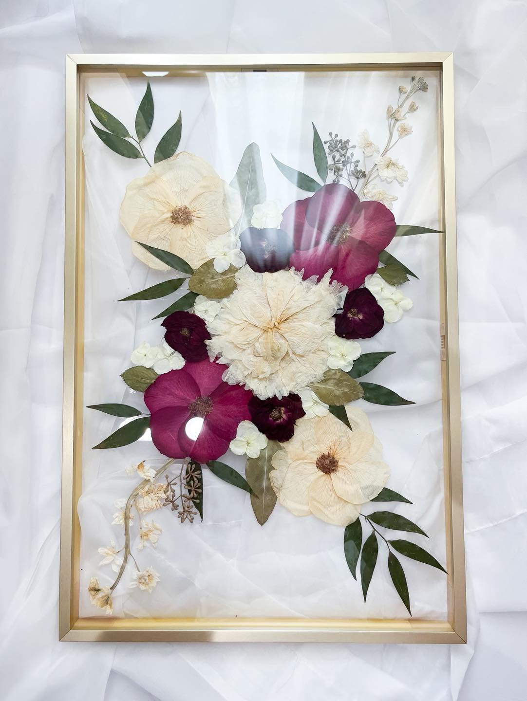 Gold Metal Pressed Frame