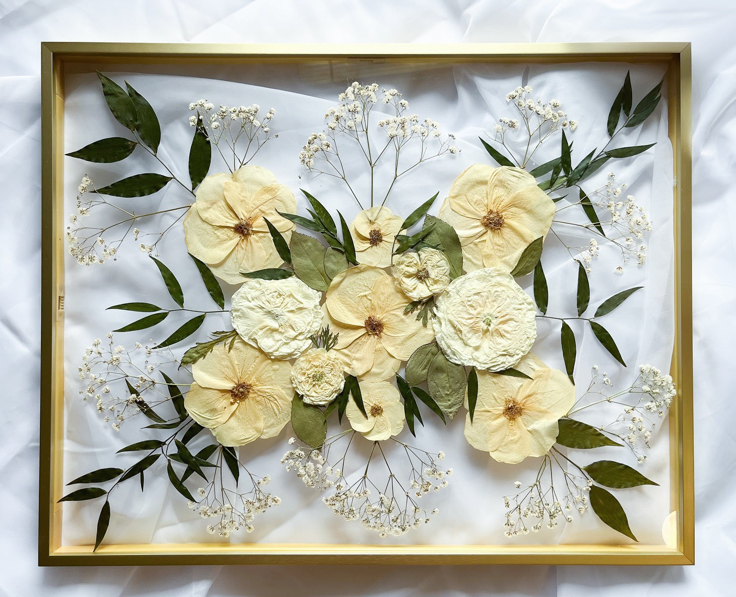 Gold Metal Pressed Frame