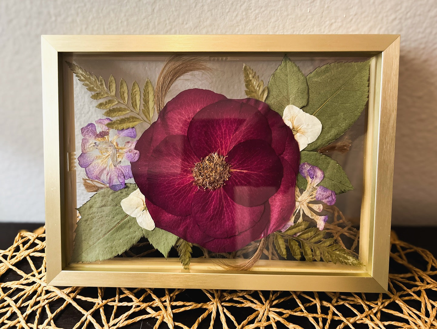 Gold Metal Pressed Frame