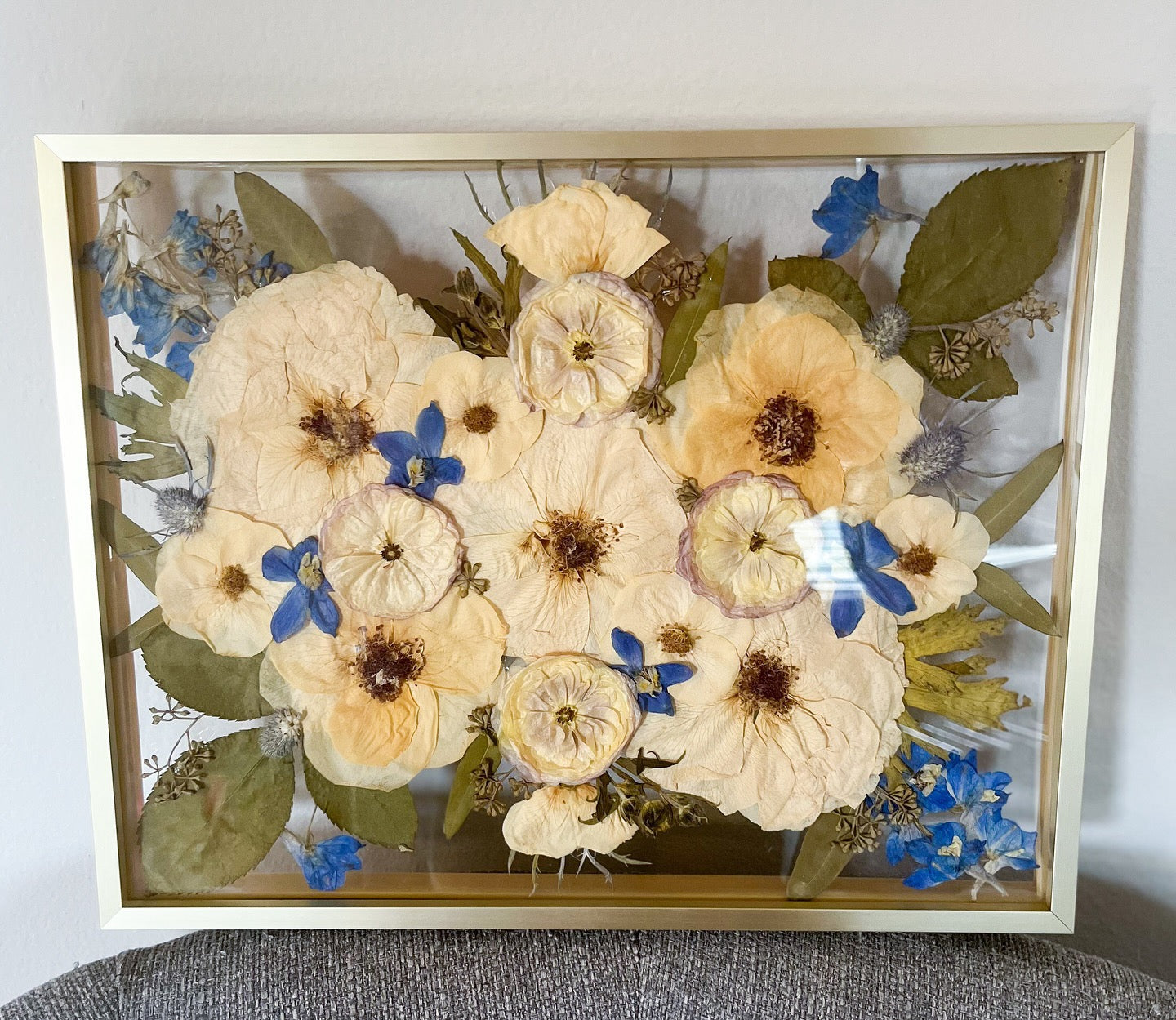 Gold Metal Pressed Frame