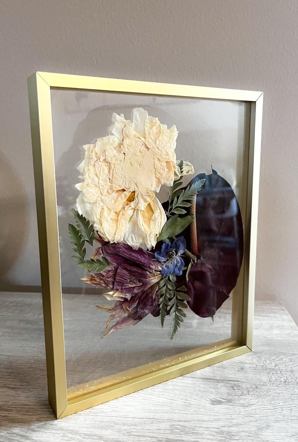 Gold Metal Pressed Frame