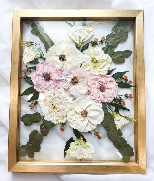 Gold Wood Pressed Flower Frame