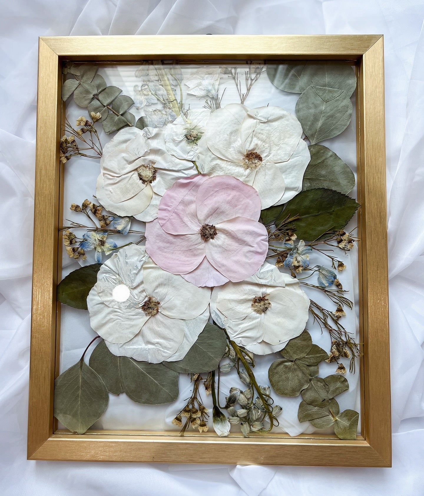 Gold Wood Pressed Flower Frame