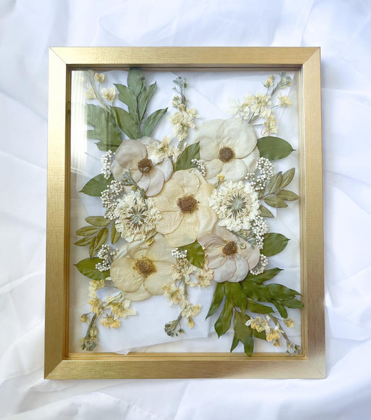 Gold Wood Pressed Flower Frame