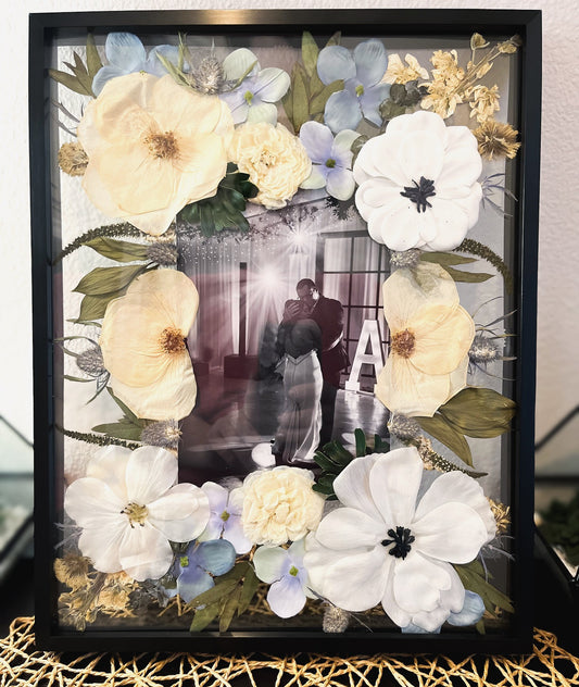Black Wood Pressed Flower Frame