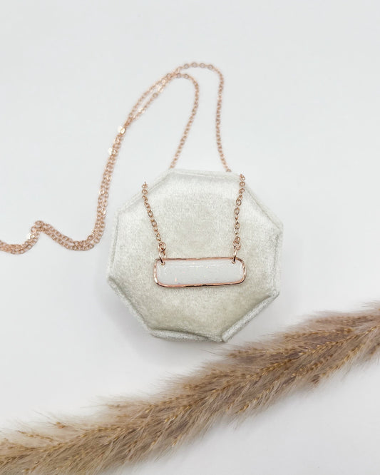 Rectangle Bezel Necklace