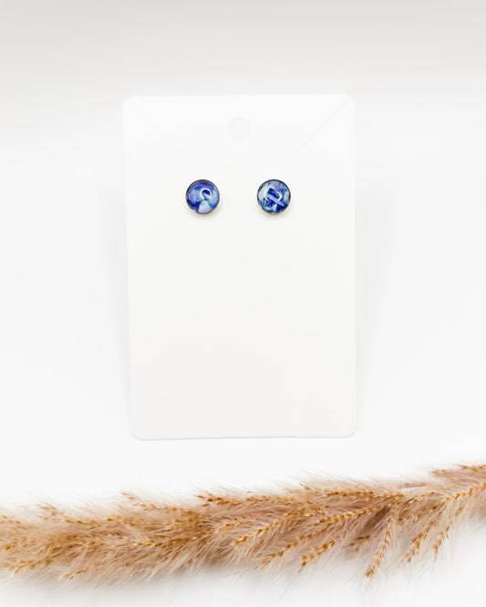 Round Stud Earrings
