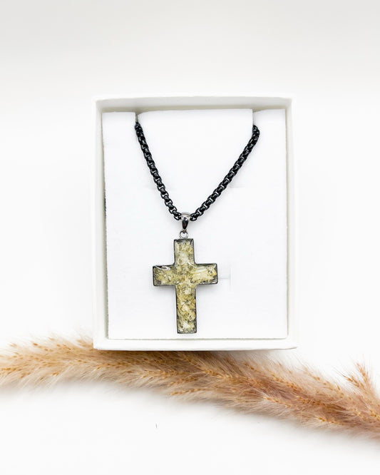 Cross Bezel Necklace