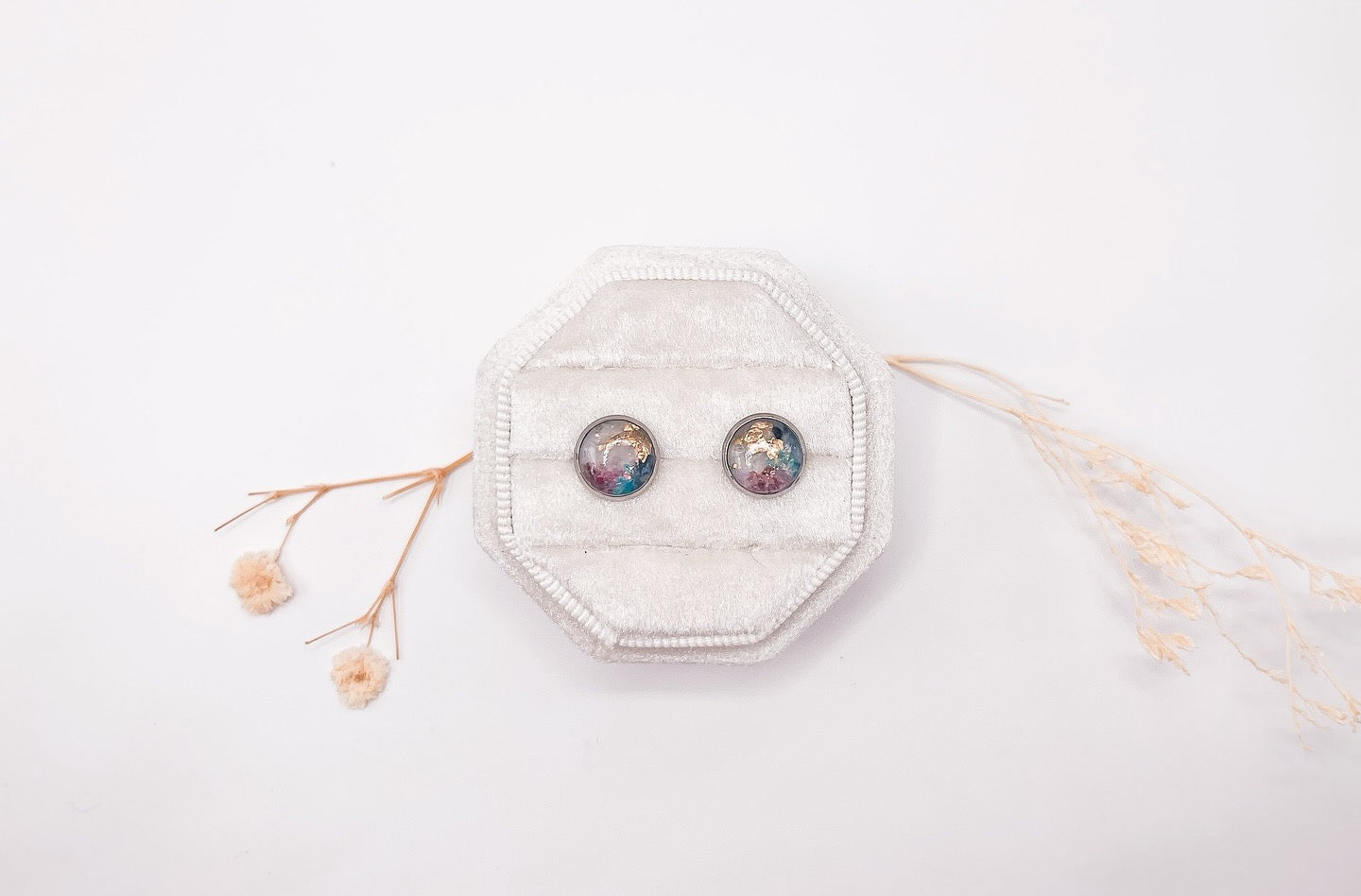 Round Stud Earrings